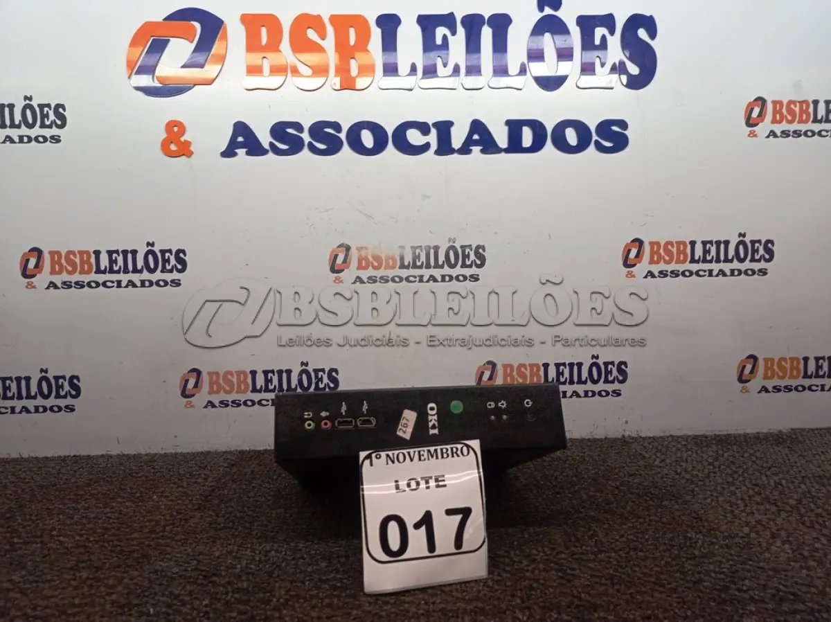 LOTE 017 - 01 MINI CPU MARCA OKI. (NO ESTADO) ATENÇÃO! FAZER A VISITAÇÃO ANTES DE ARREMATAR, NÃO SABEMOS SE FUNCIONA. LEILÃO NÃO TEM GARANTIA E NEM DEVOLUÇÃO, SUJEITO A POSSÍVEIS AVARIAS VISÍVEIS/OCULTAS E/OU AUSÊNCIA DE COMPONENTES.