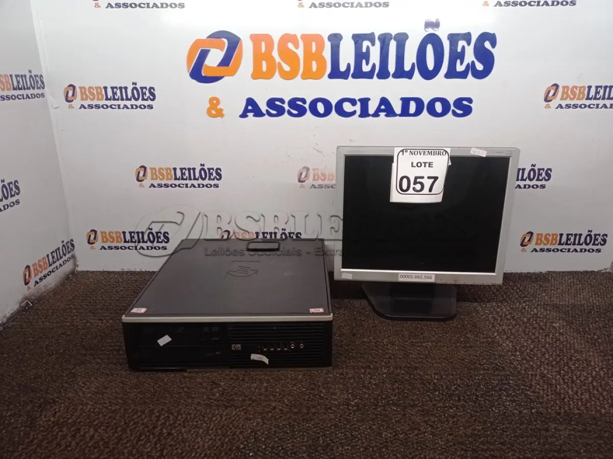 LOTE 057 - 01 CPU E 01 MONITOR MARCAS E MODELOS DIVERSOS. (NO ESTADO) ATENÇÃO! FAZER A VISITAÇÃO ANTES DE ARREMATAR, NÃO SABEMOS SE FUNCIONA. LEILÃO NÃO TEM GARANTIA E NEM DEVOLUÇÃO, SUJEITO A POSSÍVEIS AVARIAS VISÍVEIS/OCULTAS E/OU AUSÊNCIA DE COMPONENTES.