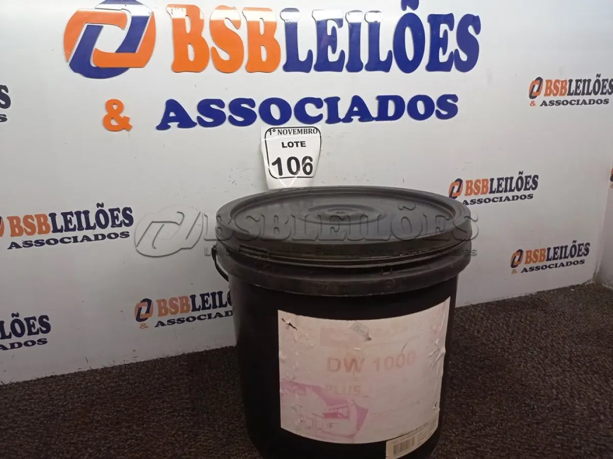 LOTE 106 - 01 MASSA ACRÍLICA DW-1000 PARA TRATAMENTO DE JUNTAS E ACABAMENTOS 30KG. (NO ESTADO) ATENÇÃO! FAZER A VISITAÇÃO ANTES DE ARREMATAR, NÃO SABEMOS SE FUNCIONA. LEILÃO NÃO TEM GARANTIA E NEM DEVOLUÇÃO, SUJEITO A POSSÍVEIS AVARIAS VISÍVEIS/OCULTAS E/OU AUSÊNCIA DE COMPONENTES.