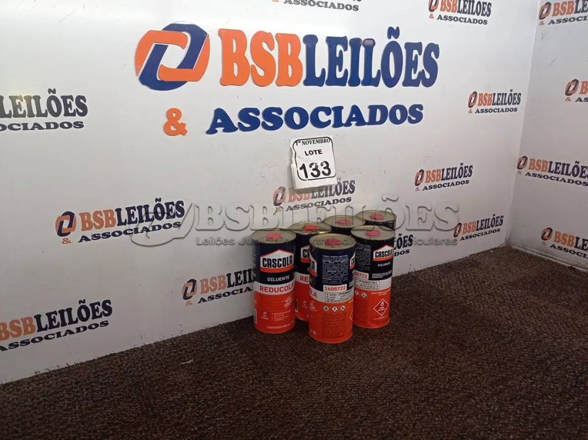 LOTE 133 - 06 DILUENTES MARCA CASCOLA. (NO ESTADO) ATENÇÃO! FAZER A VISITAÇÃO ANTES DE ARREMATAR, NÃO SABEMOS SE FUNCIONA. LEILÃO NÃO TEM GARANTIA E NEM DEVOLUÇÃO, SUJEITO A POSSÍVEIS AVARIAS VISÍVEIS/OCULTAS E/OU AUSÊNCIA DE COMPONENTES.