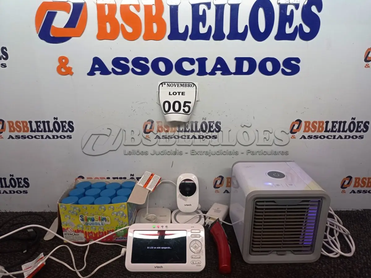 LOTE 005 - 01 BABÁ ELETRÔNICA, 01 UMIDIFICADOR PORTÁTIL, 03 CABOS DIVERSOS, 01 CARREGADOR E DIVERSOS.  (NO ESTADO) ATENÇÃO! FAZER A VISITAÇÃO ANTES DE ARREMATAR, NÃO SABEMOS SE FUNCIONA. LEILÃO NÃO TEM GARANTIA E NEM DEVOLUÇÃO, SUJEITO A POSSÍVEIS AVARIAS VISÍVEIS/OCULTAS E/OU AUSÊNCIA DE COMPONENTES.