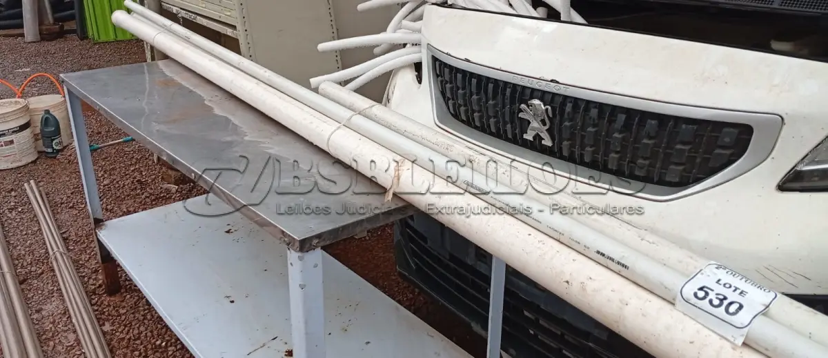 LOTE 530 - 04 CANOS DE MEDIDAS DIVERSAS. (NO ESTADO) ATENÇÃO! FAZER A VISITAÇÃO ANTES DE ARREMATAR, NÃO SABEMOS SE FUNCIONA. LEILÃO NÃO TEM GARANTIA E NEM DEVOLUÇÃO, SUJEITO A POSSÍVEIS AVARIAS VISÍVEIS/OCULTAS E/OU AUSÊNCIA DE COMPONENTES.