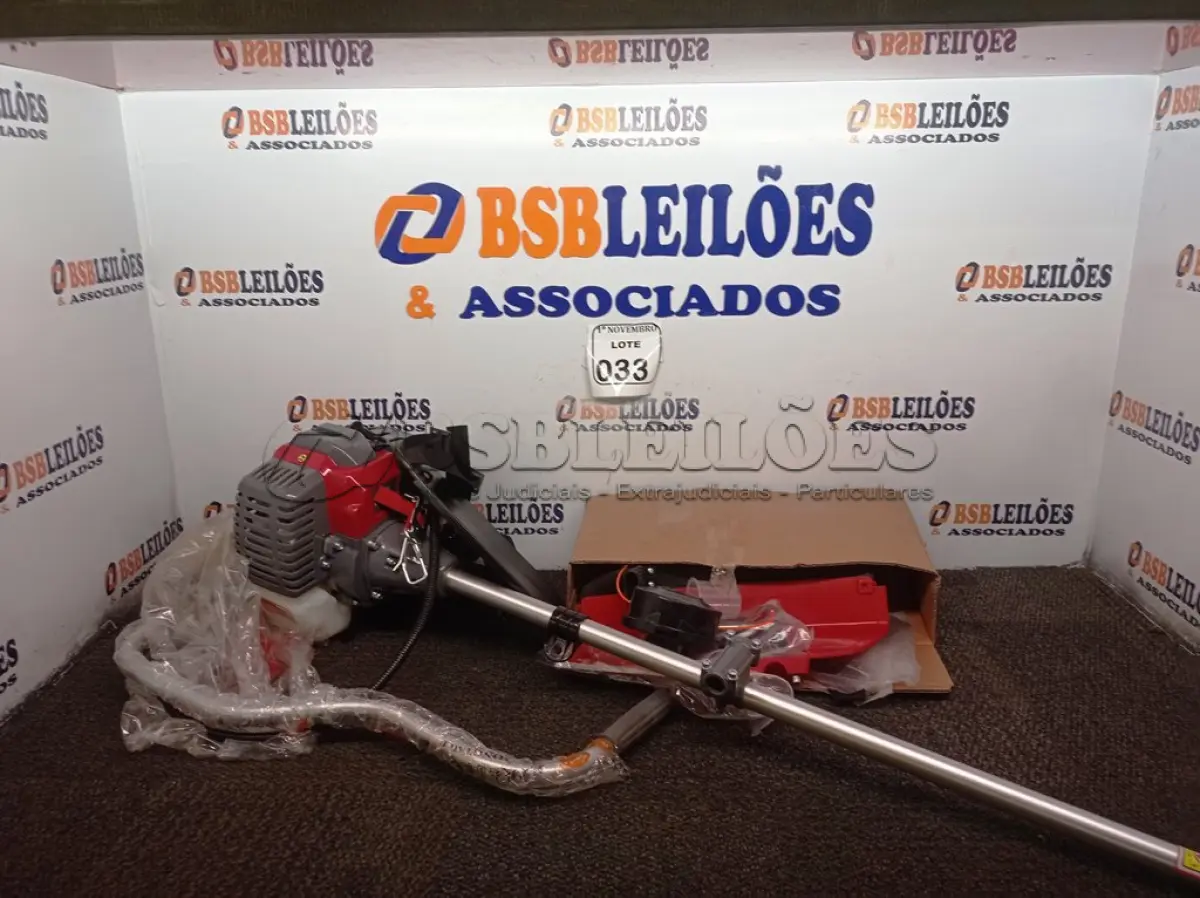 LOTE 033 - 01 ROÇADEIRA MARCA BRANCO MODELO BR43 (NOVA). (NO ESTADO) ATENÇÃO! FAZER A VISITAÇÃO ANTES DE ARREMATAR, NÃO SABEMOS SE FUNCIONA. LEILÃO NÃO TEM GARANTIA E NEM DEVOLUÇÃO, SUJEITO A POSSÍVEIS AVARIAS VISÍVEIS/OCULTAS E/OU AUSÊNCIA DE COMPONENTES.