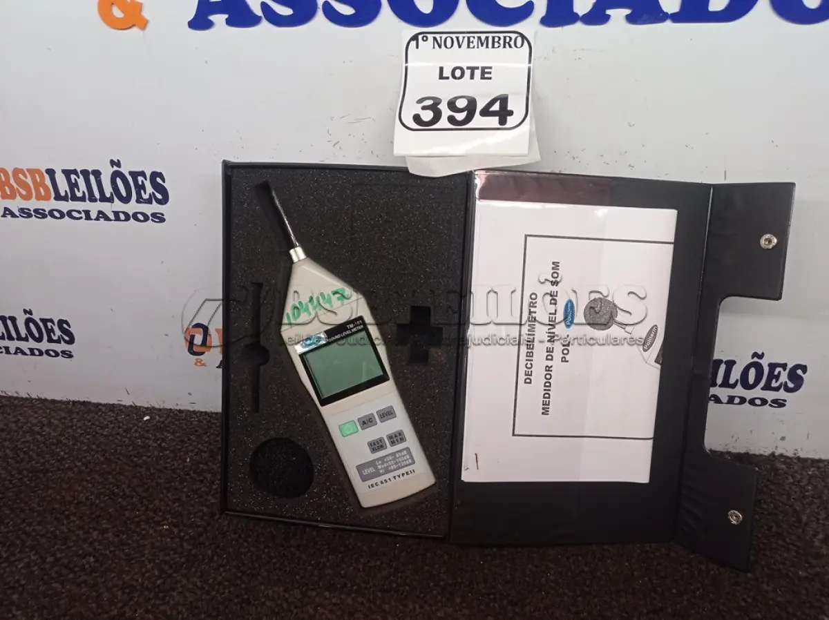 LOTE 394 - 01 AUDIODOSIMETRO. (NO ESTADO) ATENÇÃO! FAZER A VISITAÇÃO ANTES DE ARREMATAR, NÃO SABEMOS SE FUNCIONA. LEILÃO NÃO TEM GARANTIA E NEM DEVOLUÇÃO, SUJEITO A POSSÍVEIS AVARIAS VISÍVEIS/OCULTAS E/OU AUSÊNCIA DE COMPONENTES.