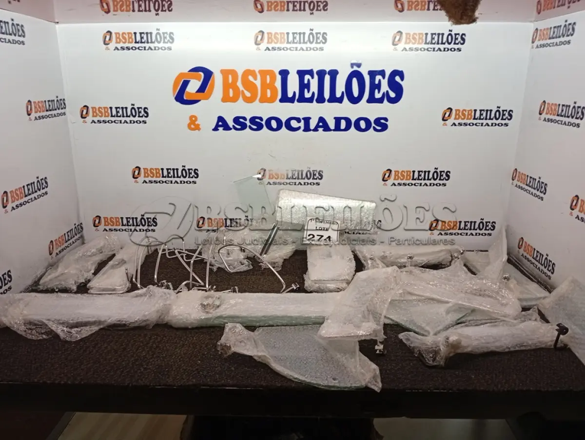 LOTE 274 - 01 LOTE COM DIVERSOS SUPORTES DE BANHEIRO. (NO ESTADO) ATENÇÃO! FAZER A VISITAÇÃO ANTES DE ARREMATAR, NÃO SABEMOS SE FUNCIONA. LEILÃO NÃO TEM GARANTIA E NEM DEVOLUÇÃO, SUJEITO A POSSÍVEIS AVARIAS VISÍVEIS/OCULTAS E/OU AUSÊNCIA DE COMPONENTES.