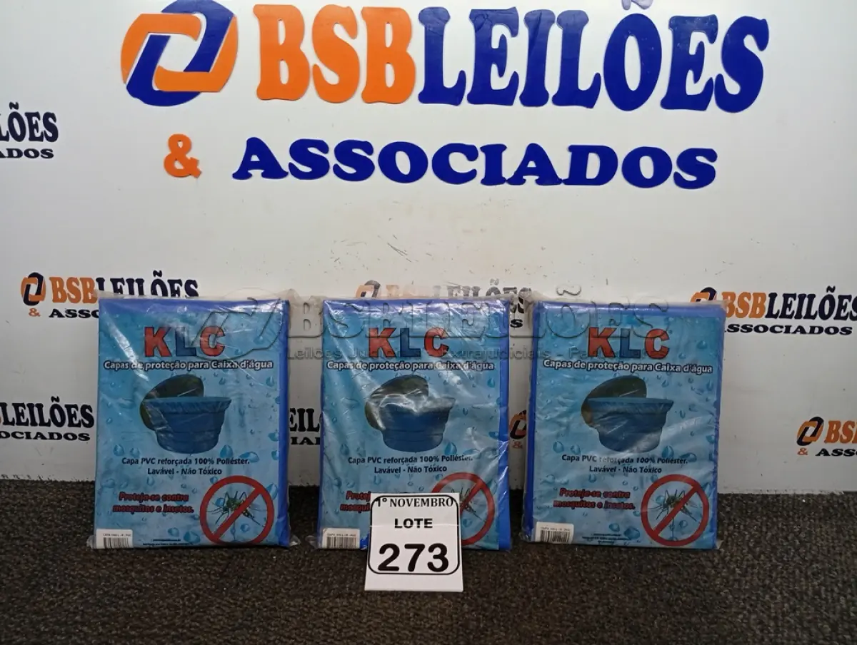 LOTE 273 - 03 CAPAS DE PROTEÇÃO P/ CAIXAS D´ÁGUA SENDO 02 DE 500L E 01 DE 1000L. (NO ESTADO) ATENÇÃO! FAZER A VISITAÇÃO ANTES DE ARREMATAR, NÃO SABEMOS SE FUNCIONA. LEILÃO NÃO TEM GARANTIA E NEM DEVOLUÇÃO, SUJEITO A POSSÍVEIS AVARIAS VISÍVEIS/OCULTAS E/OU AUSÊNCIA DE COMPONENTES.