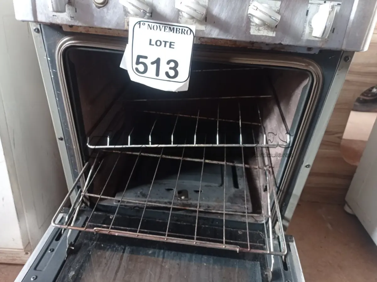 LOTE 513 - 01 FOGÃO GENERAL ELETRIC 04 BOCAS. (NO ESTADO) ATENÇÃO! FAZER A VISITAÇÃO ANTES DE ARREMATAR, NÃO SABEMOS SE FUNCIONA. LEILÃO NÃO TEM GARANTIA E NEM DEVOLUÇÃO, SUJEITO A POSSÍVEIS AVARIAS VISÍVEIS/OCULTAS E/OU AUSÊNCIA DE COMPONENTES.