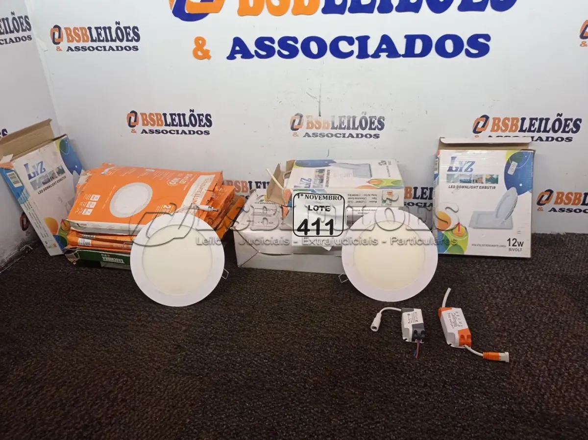 LOTE 411 - 01 LOTE COM DIVERSAS LUMINÁRIAS, 01 MONITOR E 01 TONNER. (NO ESTADO) ATENÇÃO! FAZER A VISITAÇÃO ANTES DE ARREMATAR, NÃO SABEMOS SE FUNCIONA. LEILÃO NÃO TEM GARANTIA E NEM DEVOLUÇÃO, SUJEITO A POSSÍVEIS AVARIAS VISÍVEIS/OCULTAS E/OU AUSÊNCIA DE COMPONENTES.