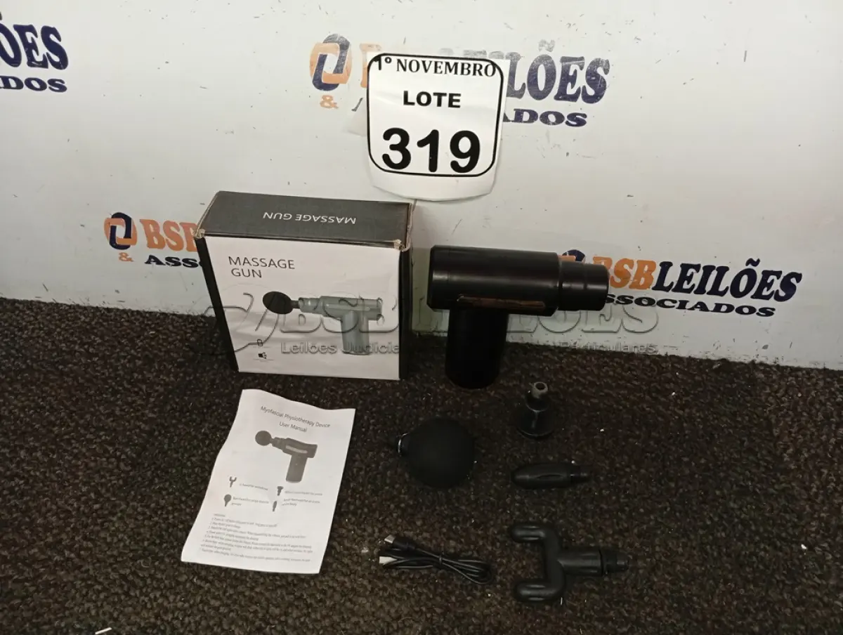 LOTE 319 - 01 PISTOLA MASSAGEADORA 25W. (NO ESTADO) ATENÇÃO! FAZER A VISITAÇÃO ANTES DE ARREMATAR, NÃO SABEMOS SE FUNCIONA. LEILÃO NÃO TEM GARANTIA E NEM DEVOLUÇÃO, SUJEITO A POSSÍVEIS AVARIAS VISÍVEIS/OCULTAS E/OU AUSÊNCIA DE COMPONENTES.