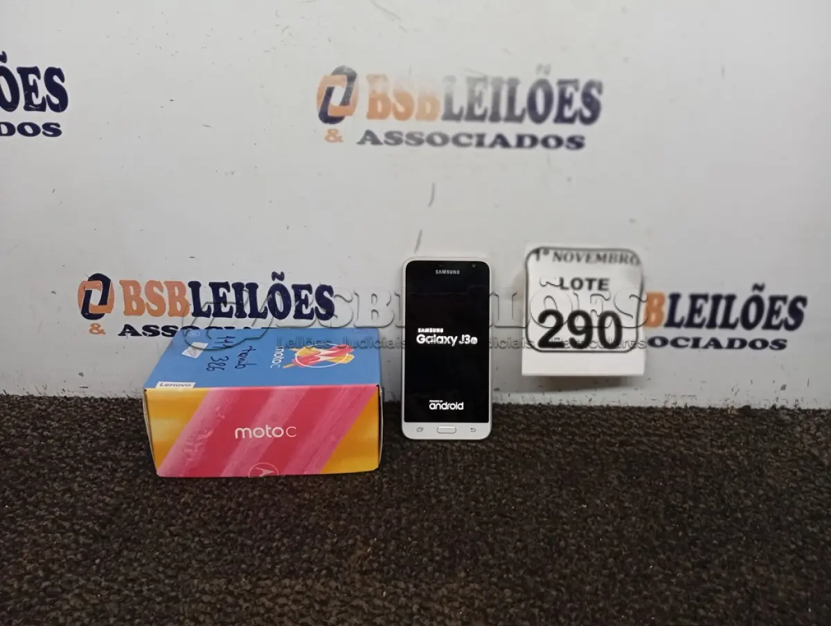 LOTE 290 - 01 CELULAR J3. (NO ESTADO) ATENÇÃO! FAZER A VISITAÇÃO ANTES DE ARREMATAR, NÃO SABEMOS SE FUNCIONA. LEILÃO NÃO TEM GARANTIA E NEM DEVOLUÇÃO, SUJEITO A POSSÍVEIS AVARIAS VISÍVEIS/OCULTAS E/OU AUSÊNCIA DE COMPONENTES.