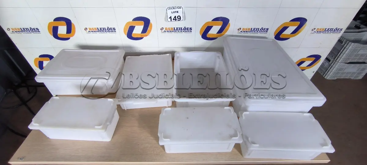 LOTE 149 - 07 CAIXAS ORGANIZADORAS EM PLÁSTICO TAMANHOS DIVERSOS. (NO ESTADO) ATENÇÃO! FAZER A VISITAÇÃO ANTES DE ARREMATAR, NÃO SABEMOS SE FUNCIONA. LEILÃO NÃO TEM GARANTIA E NEM DEVOLUÇÃO, SUJEITO A POSSÍVEIS AVARIAS VISÍVEIS/OCULTAS E/OU AUSÊNCIA DE COMPONENTES.