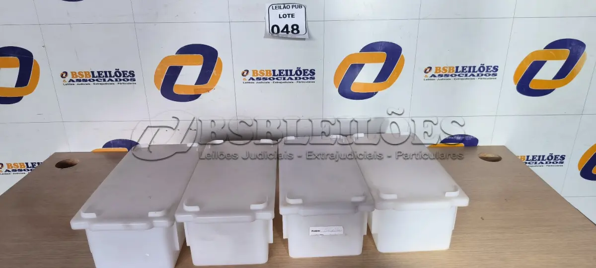 LOTE 048 - 04 CAIXAS ORGANIZADORAS PEQUENAS EM PLÁSTICO. (NO ESTADO) ATENÇÃO! FAZER A VISITAÇÃO ANTES DE ARREMATAR, NÃO SABEMOS SE FUNCIONA. LEILÃO NÃO TEM GARANTIA E NEM DEVOLUÇÃO, SUJEITO A POSSÍVEIS AVARIAS VISÍVEIS/OCULTAS E/OU AUSÊNCIA DE COMPONENTES.