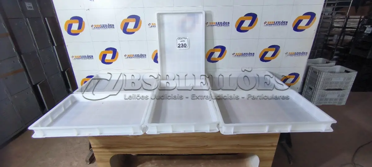 LOTE 230 - 06 CAIXAS ORGANIZADORAS EM PLÁSTICO. (NO ESTADO) ATENÇÃO! FAZER A VISITAÇÃO ANTES DE ARREMATAR, NÃO SABEMOS SE FUNCIONA. LEILÃO NÃO TEM GARANTIA E NEM DEVOLUÇÃO, SUJEITO A POSSÍVEIS AVARIAS VISÍVEIS/OCULTAS E/OU AUSÊNCIA DE COMPONENTES.