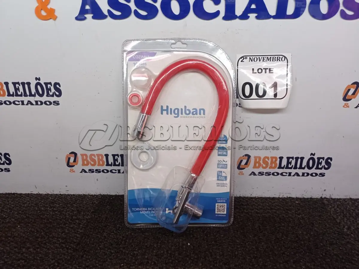LOTE 001 - 01 TORNEIRA BICA ALTA MARCA HIGIBAN 1168 SILICONE (NOVA). (NO ESTADO) ATENÇÃO! FAZER A VISITAÇÃO ANTES DE ARREMATAR, NÃO SABEMOS SE FUNCIONA. LEILÃO NÃO TEM GARANTIA E NEM DEVOLUÇÃO, SUJEITO A POSSÍVEIS AVARIAS VISÍVEIS/OCULTAS E/OU AUSÊNCIA DE COMPONENTES.