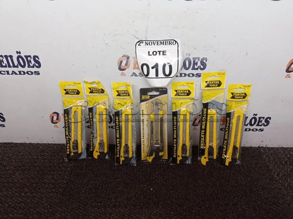 LOTE 010 - 07 ESTILETES MARCA FERTAK. (NO ESTADO) ATENÇÃO! FAZER A VISITAÇÃO ANTES DE ARREMATAR, NÃO SABEMOS SE FUNCIONA. LEILÃO NÃO TEM GARANTIA E NEM DEVOLUÇÃO, SUJEITO A POSSÍVEIS AVARIAS VISÍVEIS/OCULTAS E/OU AUSÊNCIA DE COMPONENTES.