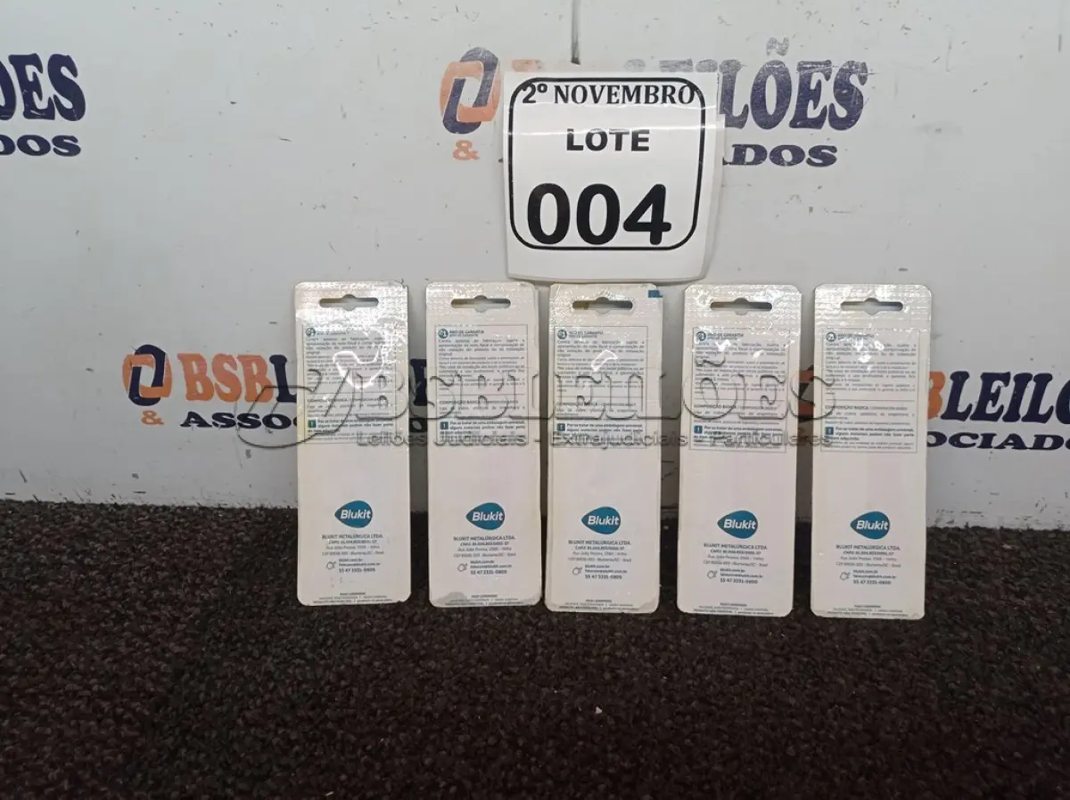 LOTE 004 - 05 KITS DE ROSCAS P/ TORNEIRAS (NOVO). (NO ESTADO) ATENÇÃO! FAZER A VISITAÇÃO ANTES DE ARREMATAR, NÃO SABEMOS SE FUNCIONA. LEILÃO NÃO TEM GARANTIA E NEM DEVOLUÇÃO, SUJEITO A POSSÍVEIS AVARIAS VISÍVEIS/OCULTAS E/OU AUSÊNCIA DE COMPONENTES.
