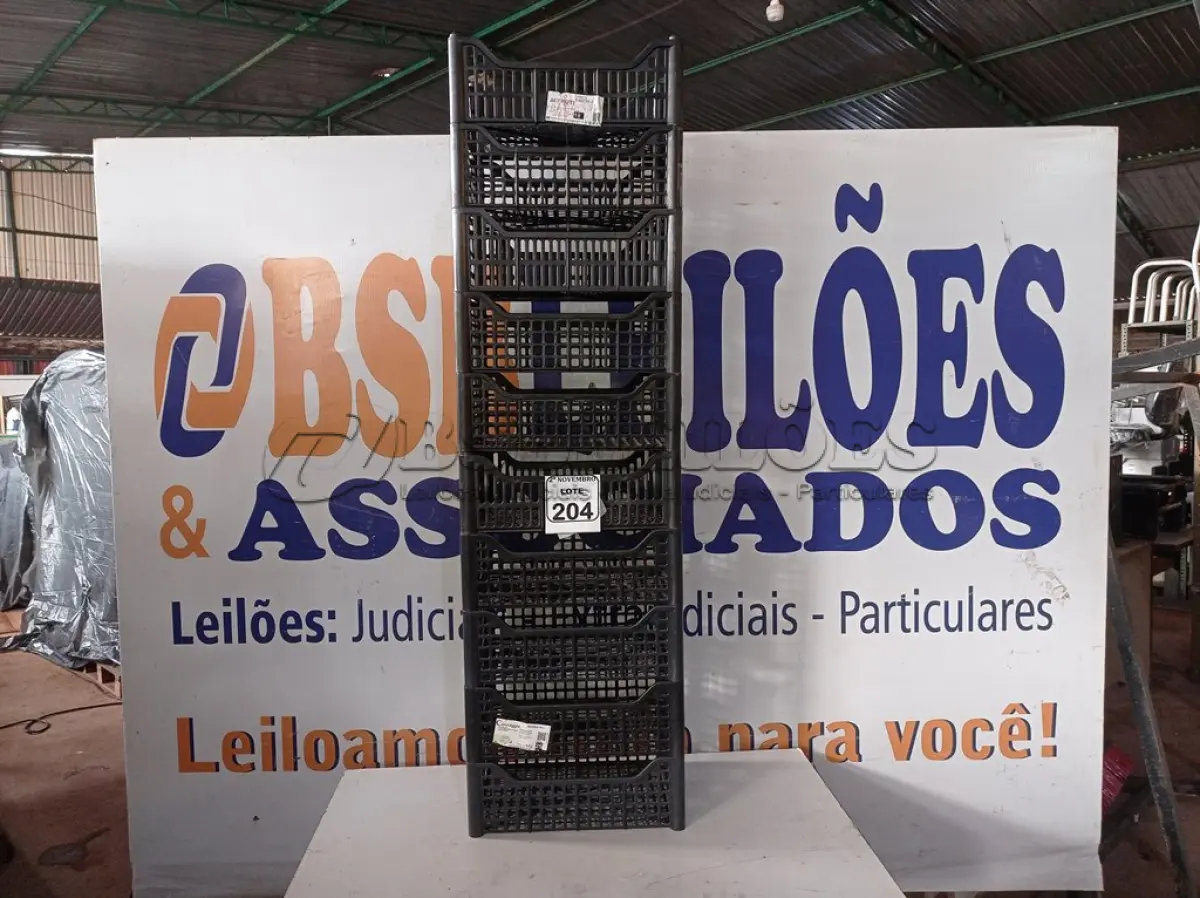 LOTE 204 - 10 CESTAS ORGANIZADORAS DE PLÁSTICO (NOVO). (NO ESTADO) ATENÇÃO! FAZER A VISITAÇÃO ANTES DE ARREMATAR, NÃO SABEMOS SE FUNCIONA. LEILÃO NÃO TEM GARANTIA E NEM DEVOLUÇÃO, SUJEITO A POSSÍVEIS AVARIAS VISÍVEIS/OCULTAS E/OU AUSÊNCIA DE COMPONENTES.