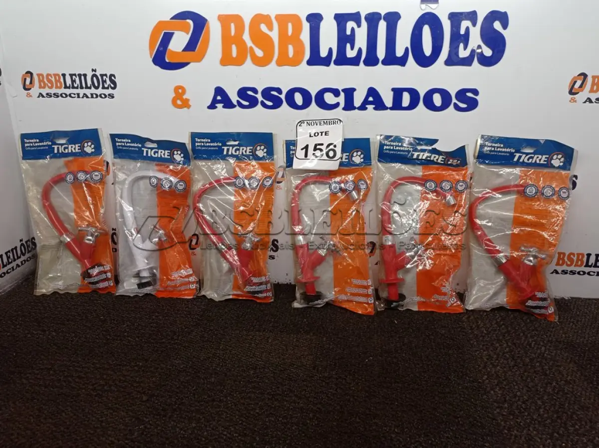 LOTE 156 - 06 TORNEIRAS MARCA TIGRE MODELOS DIVERSOS(NOVO). (NO ESTADO) ATENÇÃO! FAZER A VISITAÇÃO ANTES DE ARREMATAR, NÃO SABEMOS SE FUNCIONA. LEILÃO NÃO TEM GARANTIA E NEM DEVOLUÇÃO, SUJEITO A POSSÍVEIS AVARIAS VISÍVEIS/OCULTAS E/OU AUSÊNCIA DE COMPONENTES.