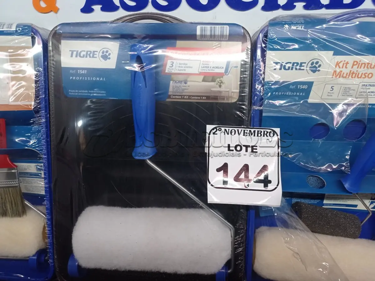 LOTE 144 - 04 KITS DE PINTURA MULTIUSO MARCA TIGRE(NOVO). (NO ESTADO) ATENÇÃO! FAZER A VISITAÇÃO ANTES DE ARREMATAR, NÃO SABEMOS SE FUNCIONA. LEILÃO NÃO TEM GARANTIA E NEM DEVOLUÇÃO, SUJEITO A POSSÍVEIS AVARIAS VISÍVEIS/OCULTAS E/OU AUSÊNCIA DE COMPONENTES.
