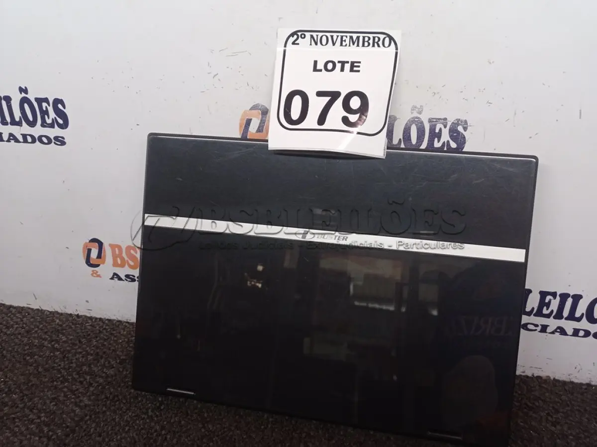 LOTE 079 - 01 NOTEBOOK MARCA BUSTER. (NO ESTADO) ATENÇÃO! FAZER A VISITAÇÃO ANTES DE ARREMATAR, NÃO SABEMOS SE FUNCIONA. LEILÃO NÃO TEM GARANTIA E NEM DEVOLUÇÃO, SUJEITO A POSSÍVEIS AVARIAS VISÍVEIS/OCULTAS E/OU AUSÊNCIA DE COMPONENTES.