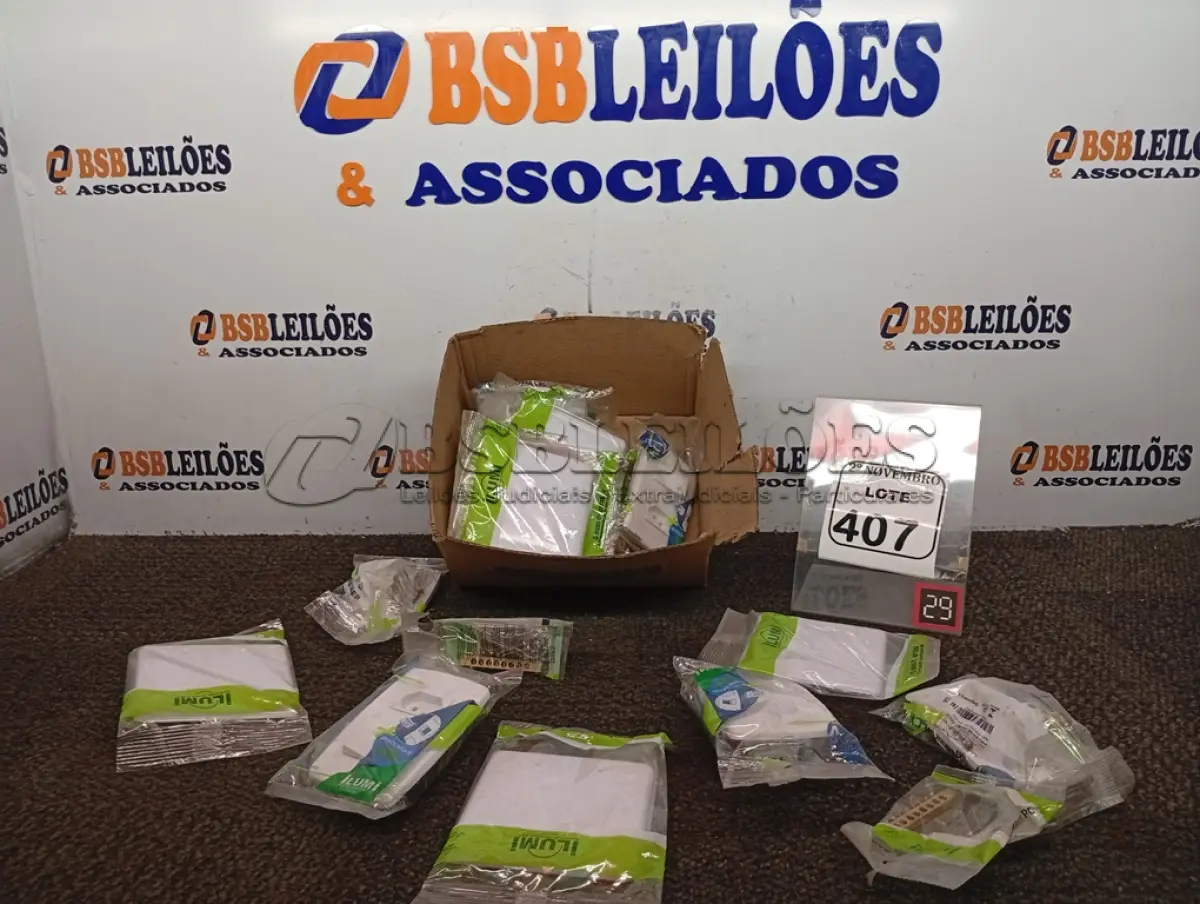LOTE 407 - 01 LOTE C/VÁRIAS TOMADAS E TAMPÕES MARCAS E MODELOS DIVERSOS(NOVO). (NO ESTADO) ATENÇÃO! FAZER A VISITAÇÃO ANTES DE ARREMATAR, NÃO SABEMOS SE FUNCIONA. LEILÃO NÃO TEM GARANTIA E NEM DEVOLUÇÃO, SUJEITO A POSSÍVEIS AVARIAS VISÍVEIS/OCULTAS E/OU AUSÊNCIA DE COMPONENTES.
