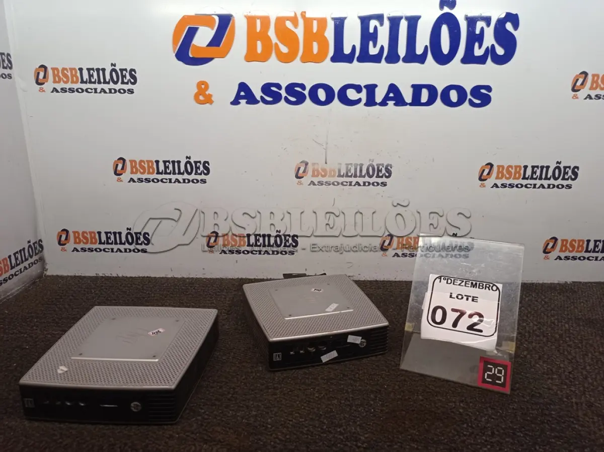 LOTE 072 - 02 MINIS CPU’S MARCA HP. (NO ESTADO) ATENÇÃO! FAZER A VISITAÇÃO ANTES DE ARREMATAR, NÃO SABEMOS SE FUNCIONA. LEILÃO NÃO TEM GARANTIA E NEM DEVOLUÇÃO, SUJEITO A POSSÍVEIS AVARIAS VISÍVEIS/OCULTAS E/OU AUSÊNCIA DE COMPONENTES.