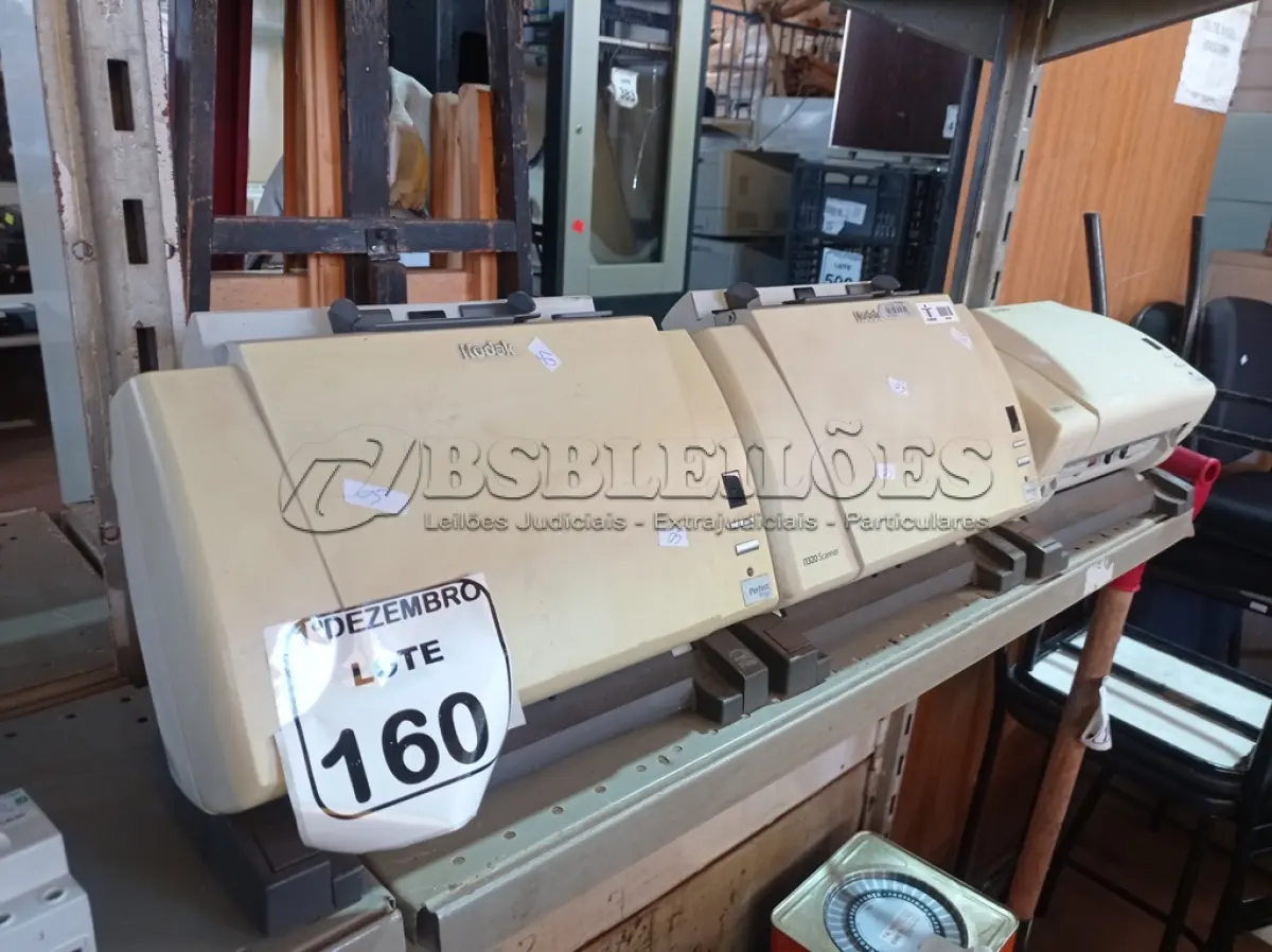 LOTE 160 - 03 SCANNER’S MARCA KODAK. (NO ESTADO) ATENÇÃO! FAZER A VISITAÇÃO ANTES DE ARREMATAR, NÃO SABEMOS SE FUNCIONA. LEILÃO NÃO TEM GARANTIA E NEM DEVOLUÇÃO, SUJEITO A POSSÍVEIS AVARIAS VISÍVEIS/OCULTAS E/OU AUSÊNCIA DE COMPONENTES.