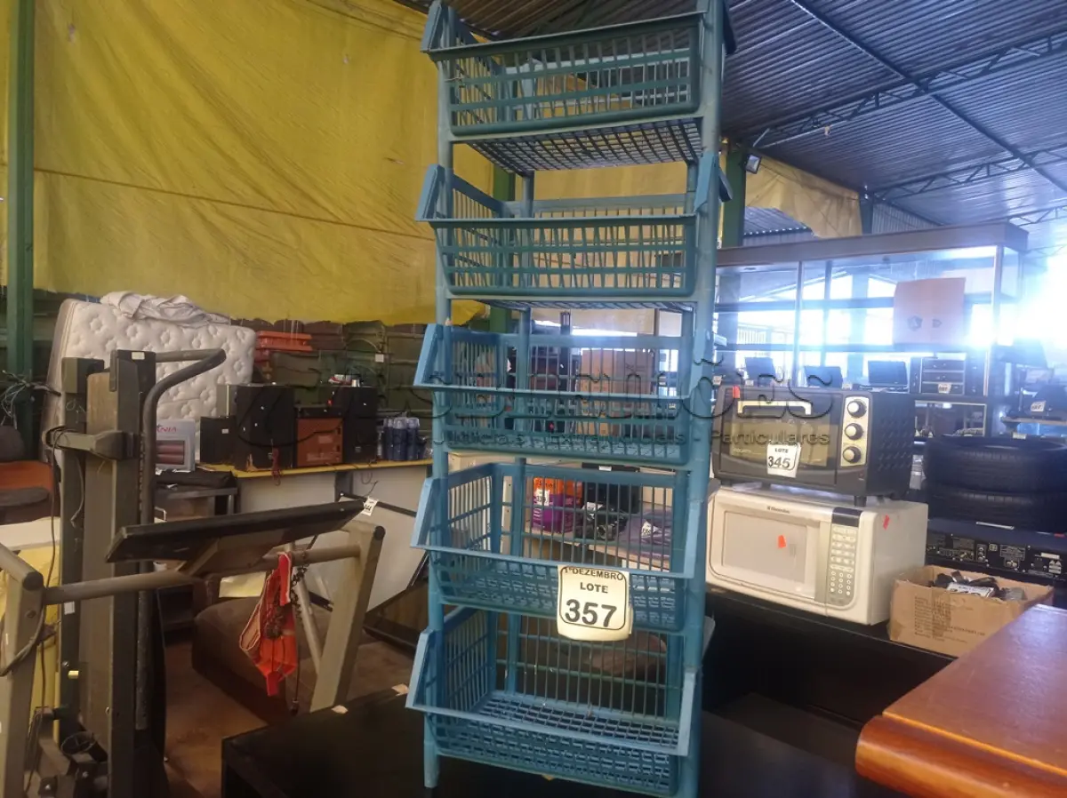 LOTE 357 - 05 CESTAS ORGANIZADORAS. (NO ESTADO) ATENÇÃO! FAZER A VISITAÇÃO ANTES DE ARREMATAR, NÃO SABEMOS SE FUNCIONA. LEILÃO NÃO TEM GARANTIA E NEM DEVOLUÇÃO, SUJEITO A POSSÍVEIS AVARIAS VISÍVEIS/OCULTAS E/OU AUSÊNCIA DE COMPONENTES.