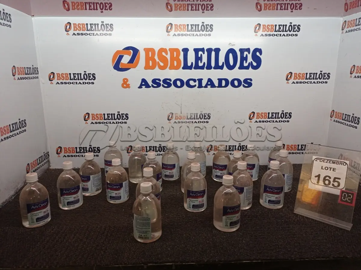 LOTE 165 - 01 LOTE C/VÁRIOS ÁLCOOL-GEL ANTISSÉPTICOS MARCA AVIV CLEAN. (NO ESTADO) ATENÇÃO! FAZER A VISITAÇÃO ANTES DE ARREMATAR, NÃO SABEMOS SE FUNCIONA. LEILÃO NÃO TEM GARANTIA E NEM DEVOLUÇÃO, SUJEITO A POSSÍVEIS AVARIAS VISÍVEIS/OCULTAS E/OU AUSÊNCIA DE COMPONENTES.