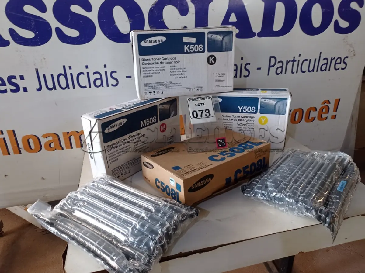 LOTE 073 - 04 TONNER’S P/IMPRESSORA MARCAS E MODELOS DIVERSOS. (NO ESTADO) ATENÇÃO! FAZER A VISITAÇÃO ANTES DE ARREMATAR, NÃO SABEMOS SE FUNCIONA. LEILÃO NÃO TEM GARANTIA E NEM DEVOLUÇÃO, SUJEITO A POSSÍVEIS AVARIAS VISÍVEIS/OCULTAS E/OU AUSÊNCIA DE COMPONENTES.