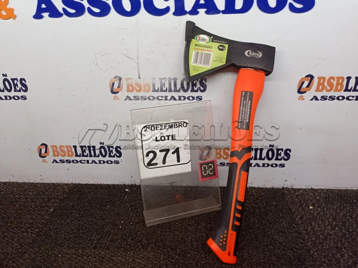 LOTE 271 - 01 MACHADINHA MARCA IDEA(NOVO). (NO ESTADO) ATENÇÃO! FAZER A VISITAÇÃO ANTES DE ARREMATAR, NÃO SABEMOS SE FUNCIONA. LEILÃO NÃO TEM GARANTIA E NEM DEVOLUÇÃO, SUJEITO A POSSÍVEIS AVARIAS VISÍVEIS/OCULTAS E/OU AUSÊNCIA DE COMPONENTES.
