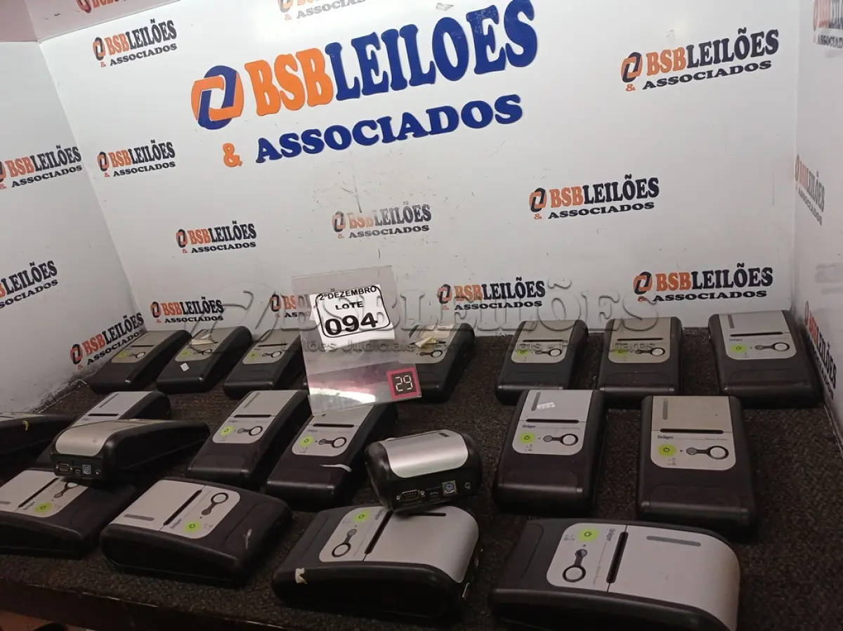 LOTE 094 - 01 LOTE C/VÁRIAS IMPRESSORAS DE CUPOM MARCA DRAGER. (NO ESTADO) ATENÇÃO! FAZER A VISITAÇÃO ANTES DE ARREMATAR, NÃO SABEMOS SE FUNCIONA. LEILÃO NÃO TEM GARANTIA E NEM DEVOLUÇÃO, SUJEITO A POSSÍVEIS AVARIAS VISÍVEIS/OCULTAS E/OU AUSÊNCIA DE COMPONENTES.