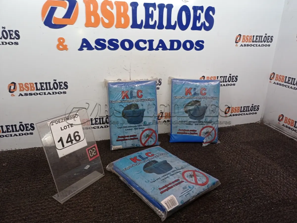 LOTE 146 - 03 CAPAS DE PROTEÇÃO P/CAIXA D’ÁGUA(NOVO). (NO ESTADO) ATENÇÃO! FAZER A VISITAÇÃO ANTES DE ARREMATAR, NÃO SABEMOS SE FUNCIONA. LEILÃO NÃO TEM GARANTIA E NEM DEVOLUÇÃO, SUJEITO A POSSÍVEIS AVARIAS VISÍVEIS/OCULTAS E/OU AUSÊNCIA DE COMPONENTES.