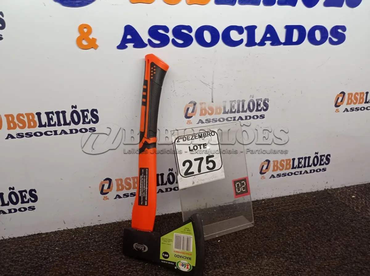 LOTE 275 - 01 MACHADINHA MARCA IDEA(NOVO). (NO ESTADO) ATENÇÃO! FAZER A VISITAÇÃO ANTES DE ARREMATAR, NÃO SABEMOS SE FUNCIONA. LEILÃO NÃO TEM GARANTIA E NEM DEVOLUÇÃO, SUJEITO A POSSÍVEIS AVARIAS VISÍVEIS/OCULTAS E/OU AUSÊNCIA DE COMPONENTES.