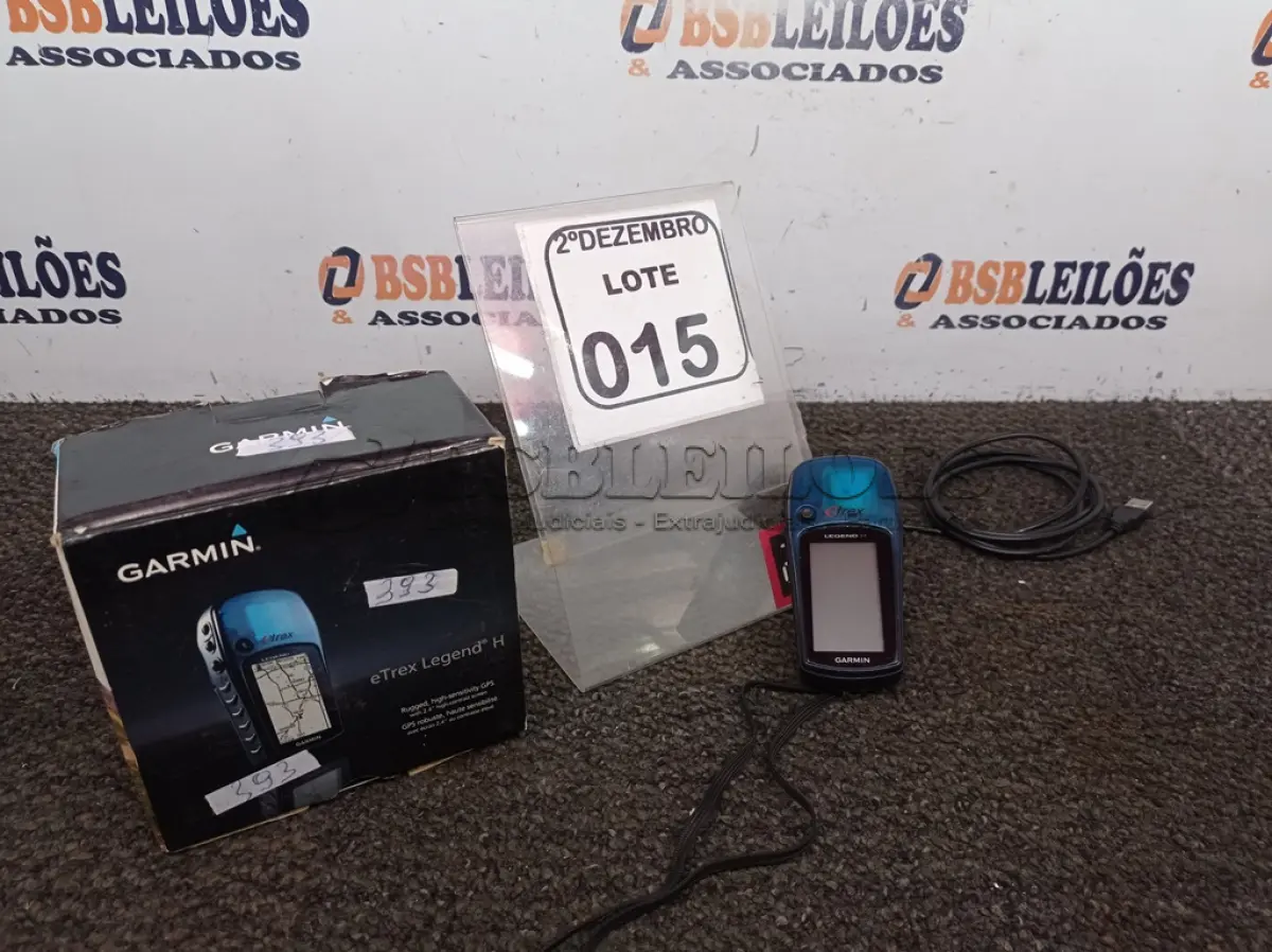 LOTE 015 - 01 GPS MARCA GARMIM MODELO ETREX LEGEND H. (NO ESTADO) ATENÇÃO! FAZER A VISITAÇÃO ANTES DE ARREMATAR, NÃO SABEMOS SE FUNCIONA. LEILÃO NÃO TEM GARANTIA E NEM DEVOLUÇÃO, SUJEITO A POSSÍVEIS AVARIAS VISÍVEIS/OCULTAS E/OU AUSÊNCIA DE COMPONENTES.