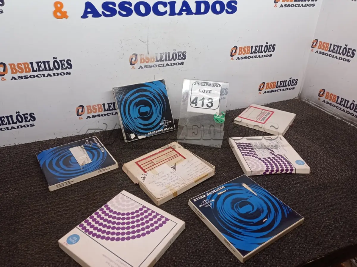 LOTE 413 - 05 FITAS P/GRAVADOR DE ROLOS ANTIGAS. (NO ESTADO) ATENÇÃO! FAZER A VISITAÇÃO ANTES DE ARREMATAR, NÃO SABEMOS SE FUNCIONA. LEILÃO NÃO TEM GARANTIA E NEM DEVOLUÇÃO, SUJEITO A POSSÍVEIS AVARIAS VISÍVEIS/OCULTAS E/OU AUSÊNCIA DE COMPONENTES.