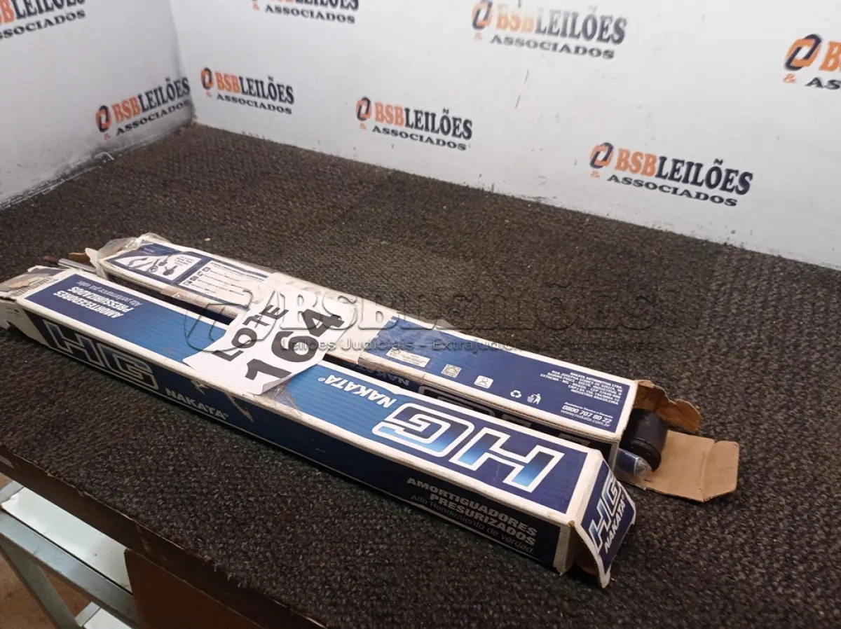 LOTE 164 - 02 – AMORTECEDOR HG NAKATA (NO ESTADO, NÃO SABEMOS SE FUNCIONA. LEILÃO NÃO TEM GARANTIA E NEM DEVOLUÇÃO, SUJEITO A POSSÍVEIS AVARIAS VISÍVEIS/OCULTAS E/OU AUSÊNCIA DE COMPONENTES)