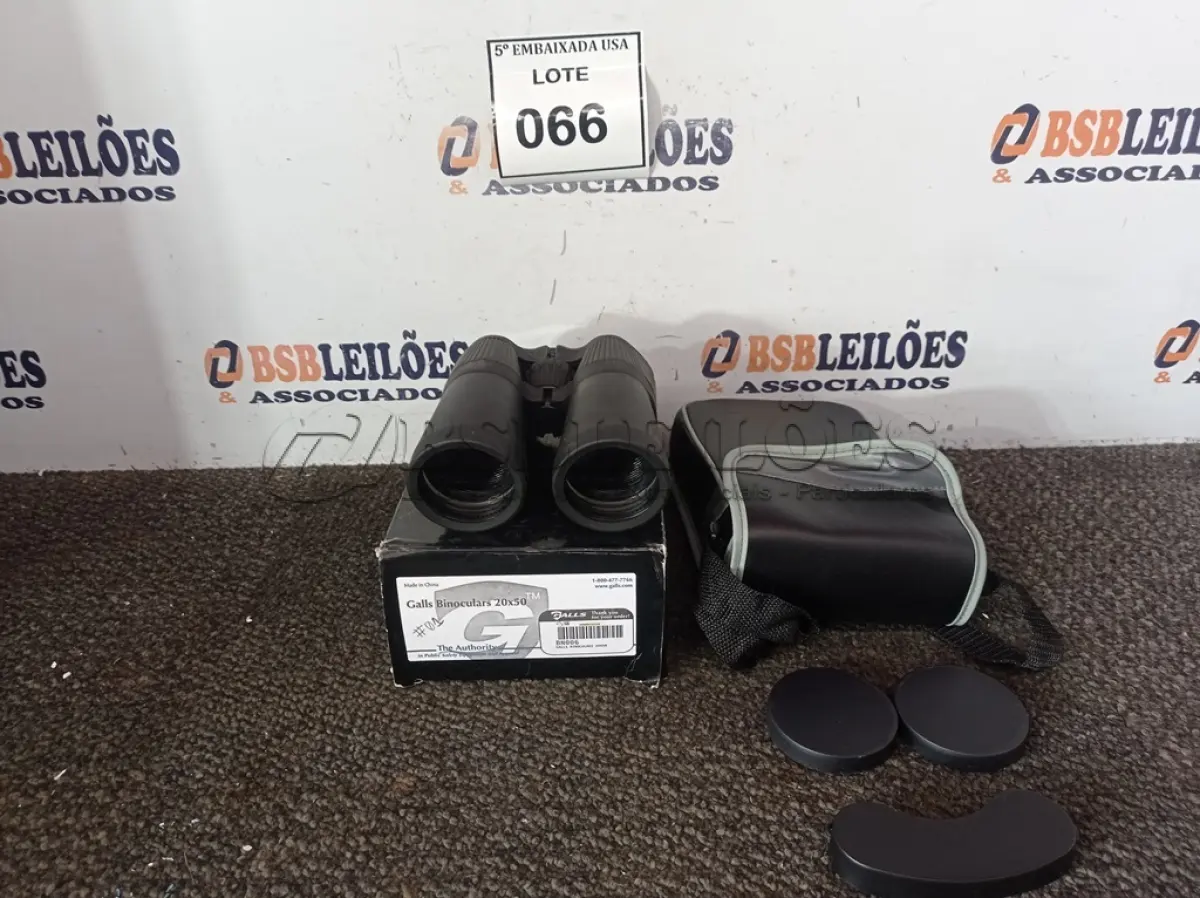 LOTE 066 - 01 BINOCULARS GALLS 20X50. (NO ESTADO EM QUE SE ENCONTRA. SUJEITO A AVARIAS OCULTAS/VISÍVEIS.)