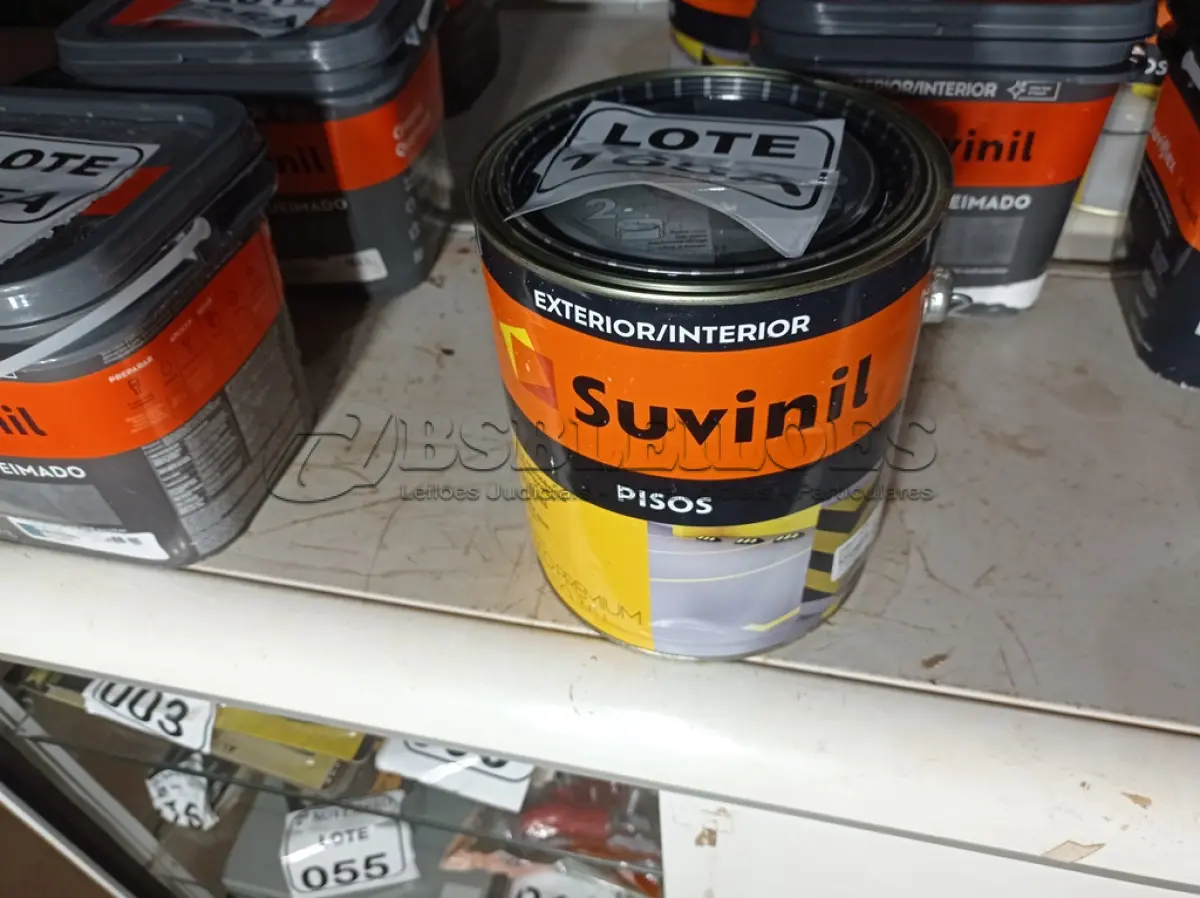LOTE 165 - 01 LATA DE TINTA ACRÍLICA NA COR FOSCO AZUL MARCA SUVINIL 3,6L (NO ESTADO, NÃO SABEMOS SE FUNCIONA. LEILÃO NÃO TEM GARANTIA E NEM DEVOLUÇÃO, SUJEITO A POSSÍVEIS AVARIAS VISÍVEIS/OCULTAS E/OU AUSÊNCIA DE COMPONENTES)