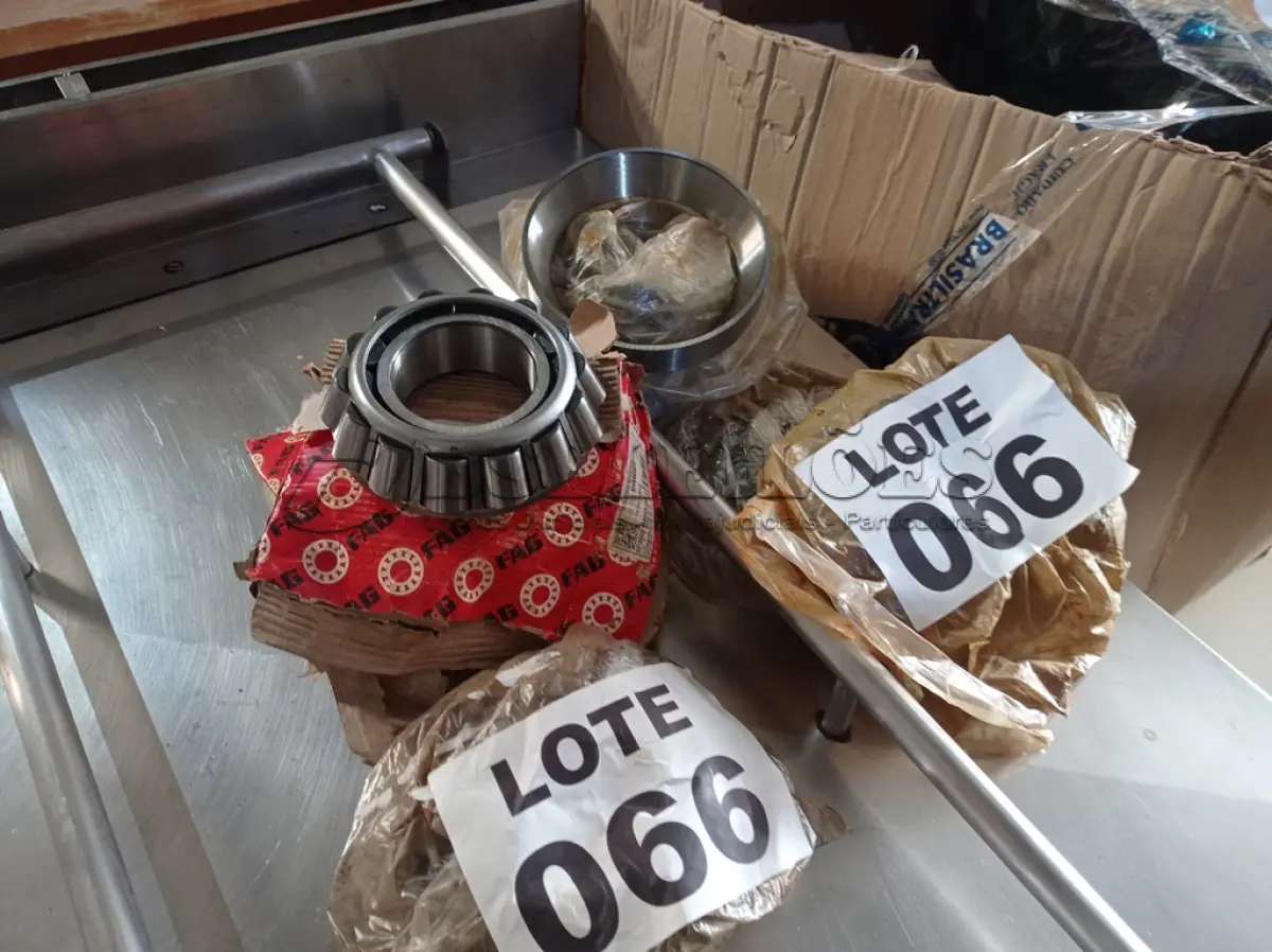LOTE 066 - 08 - ROLAMENTOS PINHAO MBB1519 1513 REDUZIDO 521618 MARCA FAG (NO ESTADO, NÃO SABEMOS SE FUNCIONA. LEILÃO NÃO TEM GARANTIA E NEM DEVOLUÇÃO, SUJEITO A POSSÍVEIS AVARIAS VISÍVEIS/OCULTAS E/OU AUSÊNCIA DE COMPONENTES)