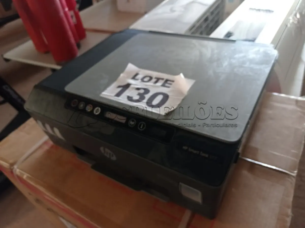 LOTE 130 - 01 - IMPRESSORA MULTIFUNCIONAL HP SMART TANK 517 (NO ESTADO, NÃO SABEMOS SE FUNCIONA. LEILÃO NÃO TEM GARANTIA E NEM DEVOLUÇÃO, SUJEITO A POSSÍVEIS AVARIAS VISÍVEIS/OCULTAS E/OU AUSÊNCIA DE COMPONENTES)