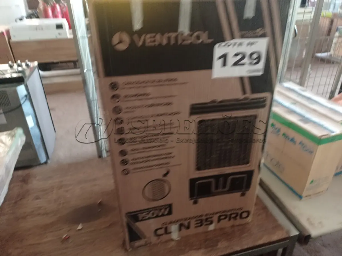 LOTE 129 - 01 - CLIMATIZADOR VENTISOL CLIR35PRO 35 LITROS 110V (NO ESTADO, NÃO SABEMOS SE FUNCIONA. LEILÃO NÃO TEM GARANTIA E NEM DEVOLUÇÃO, SUJEITO A POSSÍVEIS AVARIAS VISÍVEIS/OCULTAS E/OU AUSÊNCIA DE COMPONENTES)