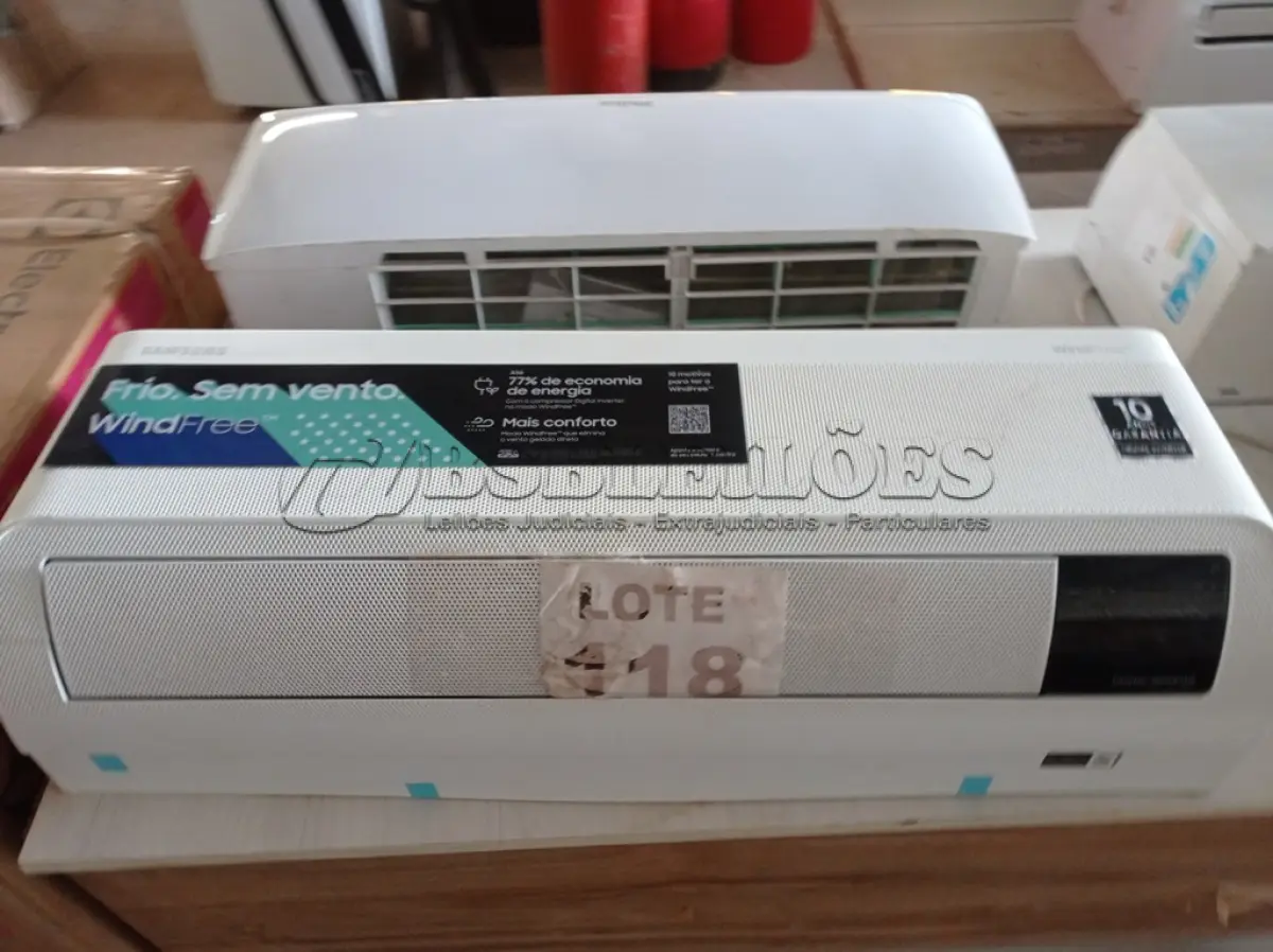 LOTE 118 - 01 – EVAPORADORA 9000 BTUS 220V SAMSUNG (NO ESTADO, NÃO SABEMOS SE FUNCIONA. LEILÃO NÃO TEM GARANTIA E NEM DEVOLUÇÃO, SUJEITO A POSSÍVEIS AVARIAS VISÍVEIS/OCULTAS E/OU AUSÊNCIA DE COMPONENTES)