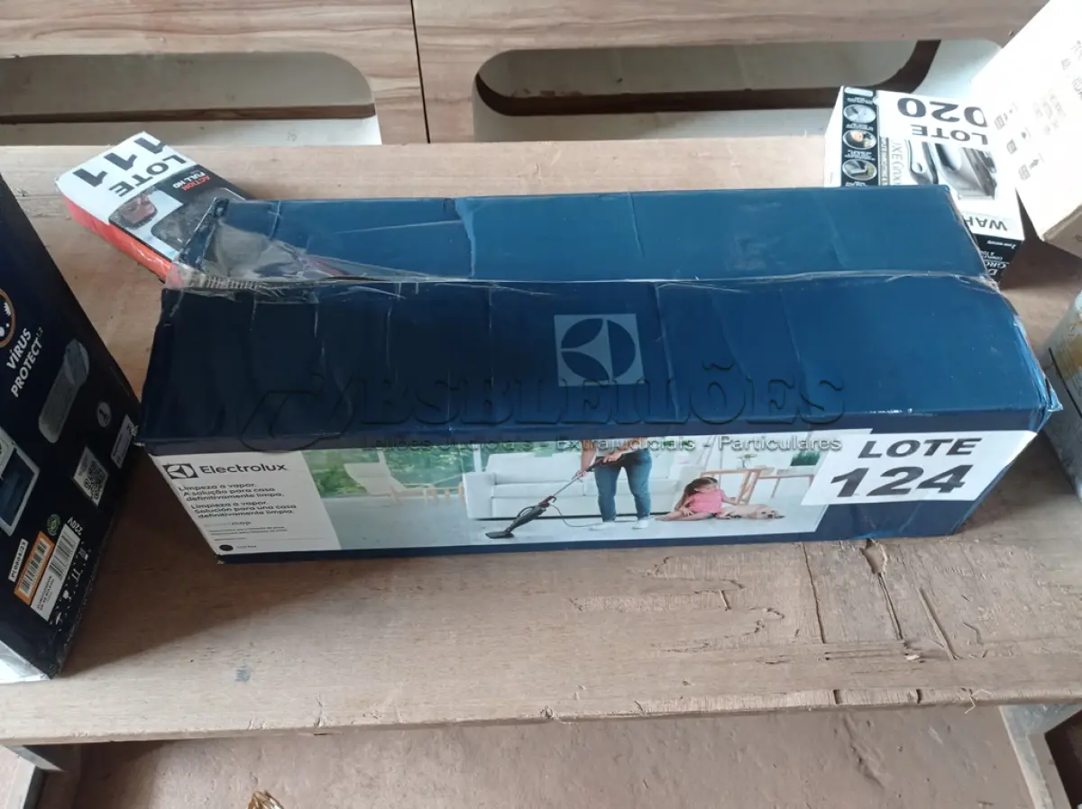 LOTE 124 - 01 - VAPORIZADOR DE PISO, MOP10, 220V, ELECTROLUX (NO ESTADO, NÃO SABEMOS SE FUNCIONA. LEILÃO NÃO TEM GARANTIA E NEM DEVOLUÇÃO, SUJEITO A POSSÍVEIS AVARIAS VISÍVEIS/OCULTAS E/OU AUSÊNCIA DE COMPONENTES)