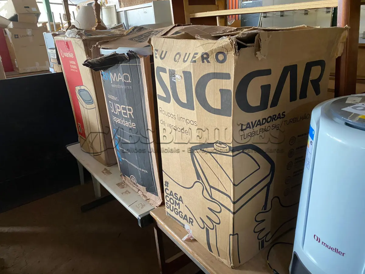 LOTE 051 - 01 - LAVADORA SUGGAR 7KG 110V (NO ESTADO, NÃO SABEMOS SE FUNCIONA. LEILÃO NÃO TEM GARANTIA E NEM DEVOLUÇÃO, SUJEITO A POSSÍVEIS AVARIAS VISÍVEIS/OCULTAS E/OU AUSÊNCIA DE COMPONENTES)
