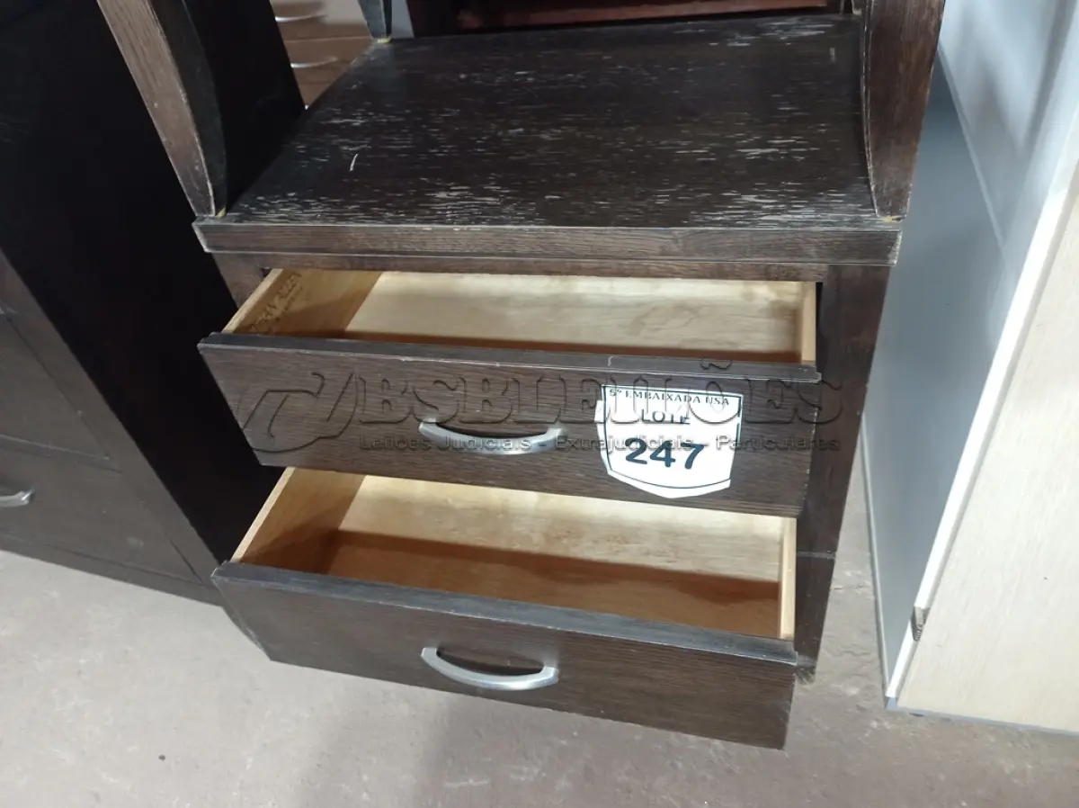 LOTE 247 - 01 GAVETEIRO (DRAWER). (NO ESTADO EM QUE SE ENCONTRA. SUJEITO A AVARIAS OCULTAS/VISÍVEIS.) AV2122L