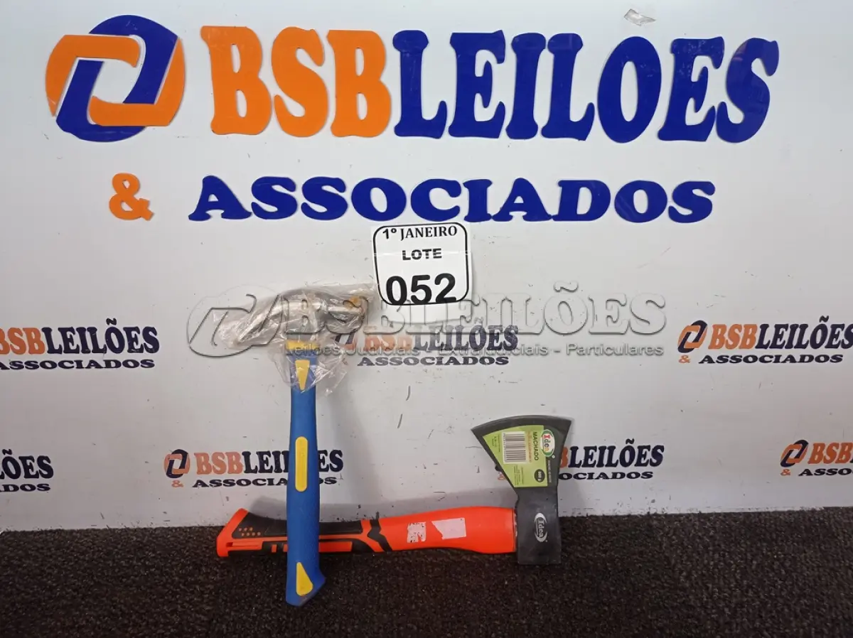 LOTE 052 - 01 MACHADINHA MARCA IDEA E 01 MARTELO MARCA IDEA (NOVO). (NO ESTADO) ATENÇÃO! FAZER A VISITAÇÃO ANTES DE ARREMATAR, NÃO SABEMOS SE FUNCIONA. LEILÃO NÃO TEM GARANTIA E NEM DEVOLUÇÃO, SUJEITO A POSSÍVEIS AVARIAS VISÍVEIS/OCULTAS E/OU AUSÊNCIA DE COMPONENTES.