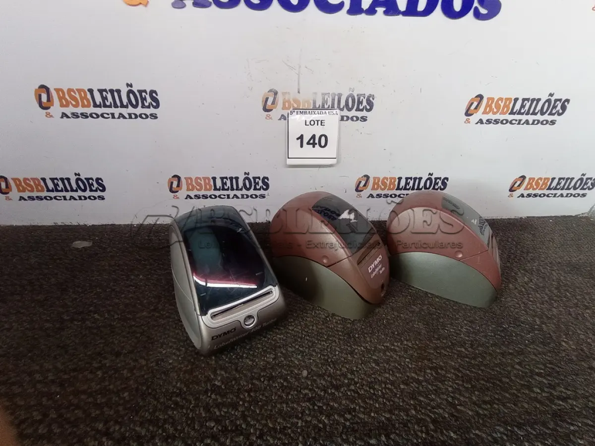LOTE 140 - 03 ETIQUETAS INTELIGENTES DYMO (DYMO SMART LABEL). (NO ESTADO EM QUE SE ENCONTRA. SUJEITO A AVARIAS OCULTAS/VISÍVEIS.)