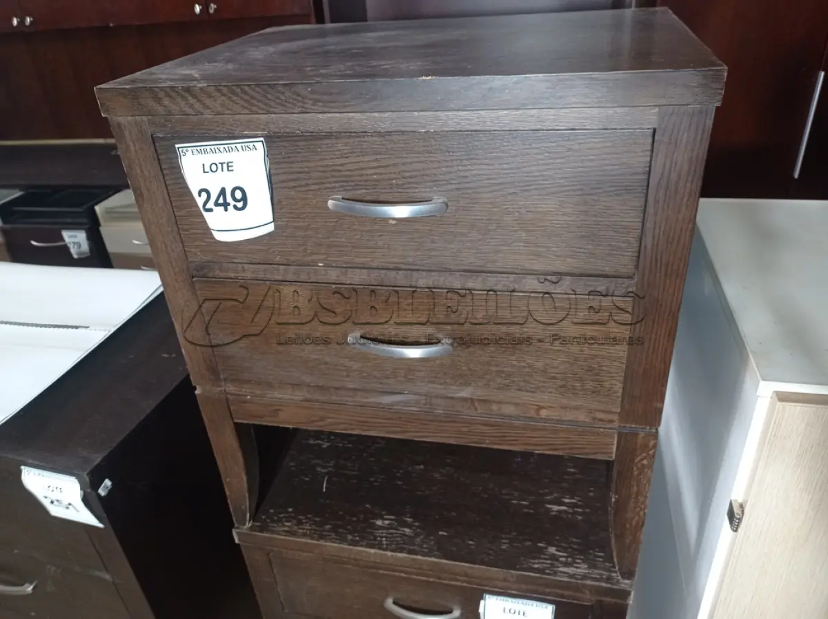 LOTE 249 - 01 GAVETEIRO (DRAWER). (NO ESTADO EM QUE SE ENCONTRA. SUJEITO A AVARIAS OCULTAS/VISÍVEIS.) AV2122G