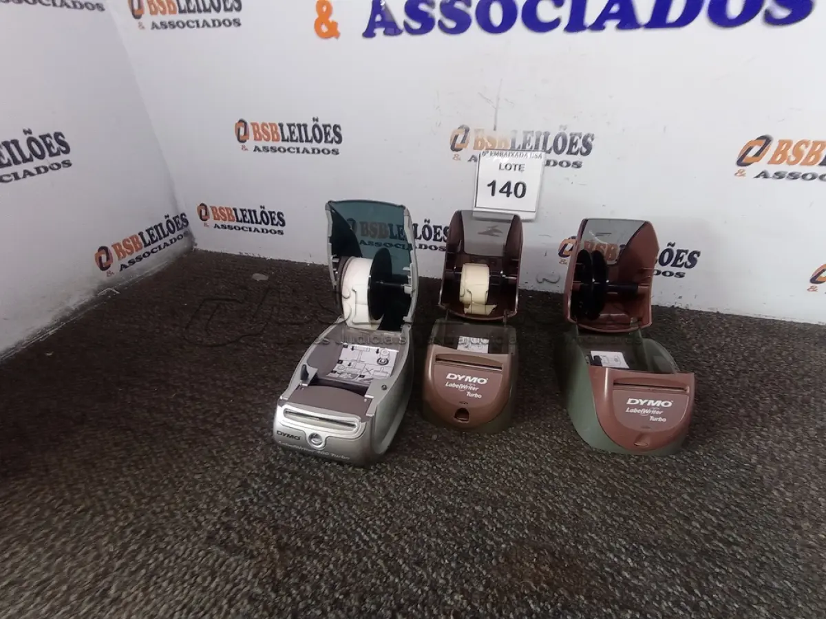 LOTE 140 - 03 ETIQUETAS INTELIGENTES DYMO (DYMO SMART LABEL). (NO ESTADO EM QUE SE ENCONTRA. SUJEITO A AVARIAS OCULTAS/VISÍVEIS.)